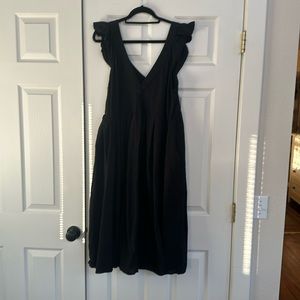 Black Free People Midi Dress